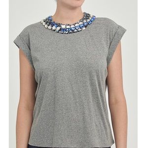 Cinq à Sept - Chunky Rhinestone Embellished Bella Tee